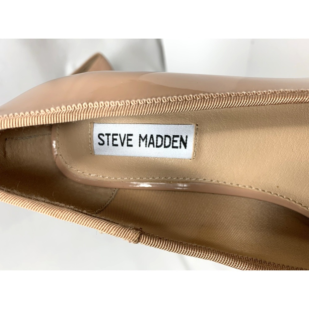 Steve Madden Ballet Pump Shoes Womens 9.5 Pink Cap Toe "Cherish" Low Block Heel‎ - Picture 6 of 9